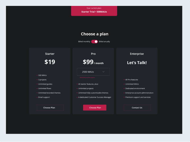 Pricing Card Page Frontend Challenge
