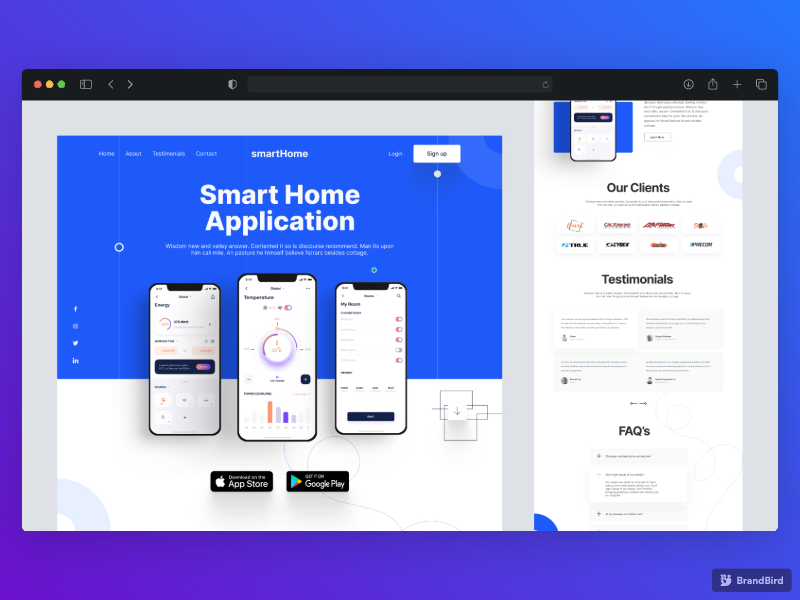 Smart Home Landing Page Frontend Challenge