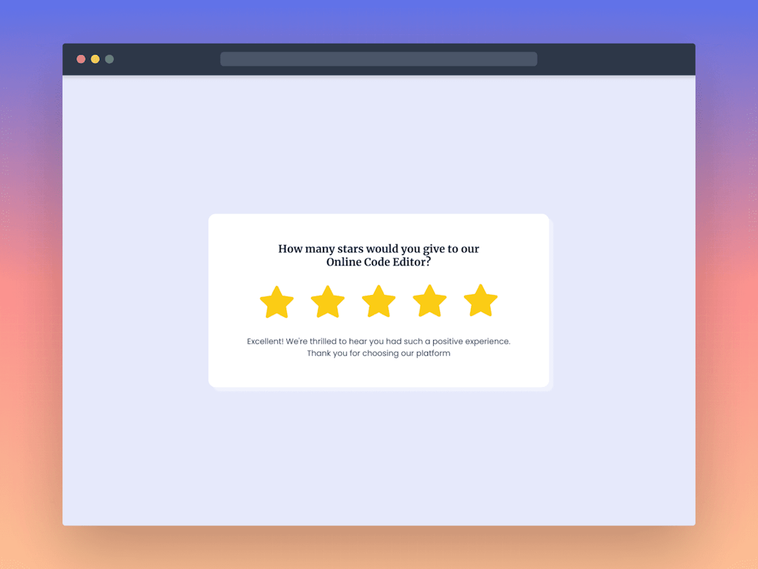 Star Rating Component Frontend Challenge