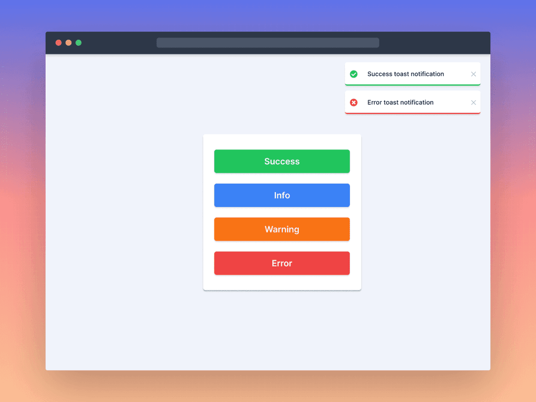 Toast Notification Frontend Challenge